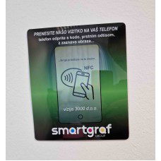 NFC stenska točka za branje s telefonom