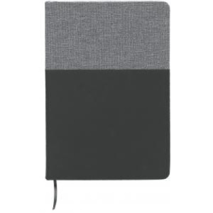 Notesnik A5 Dual – črno-siv + personalizacija