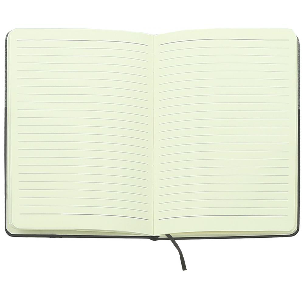 Notesnik A5 Dual – črno-siv + personalizacija - slika 2
